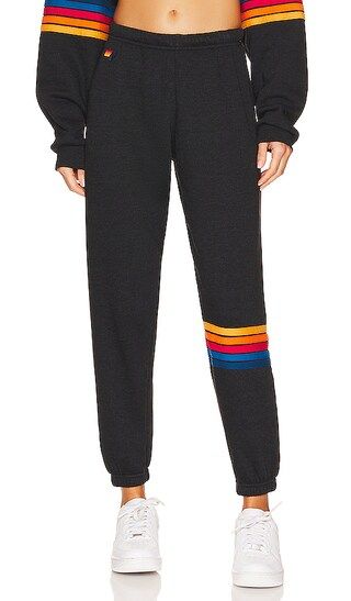 Rainbow Stitch Sweatpant in Black | Revolve Clothing (Global)