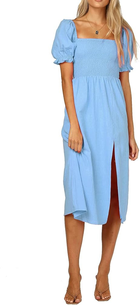 Puff Sleeve Midi | Amazon (US)