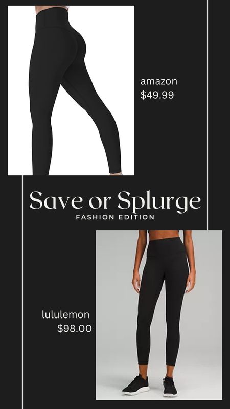 SAVE OR SPLURGE | DUPES
Lululemon Legging VS Amazon Legging

Follow Glam Mommy Boss ➮@MaiTTranly
for MORE Fashion + Lifestyle + Beauty + Travel Finds, Ideas, Tips, Deals & MORE

Thanks for dropping by. I really appreciate it! Please Like & Share!

Make Everyday Count Because You’re a Superstar💫
XoXo Mai T 
www.maittranly.com


#LTKstyletip #LTKfit #LTKFind