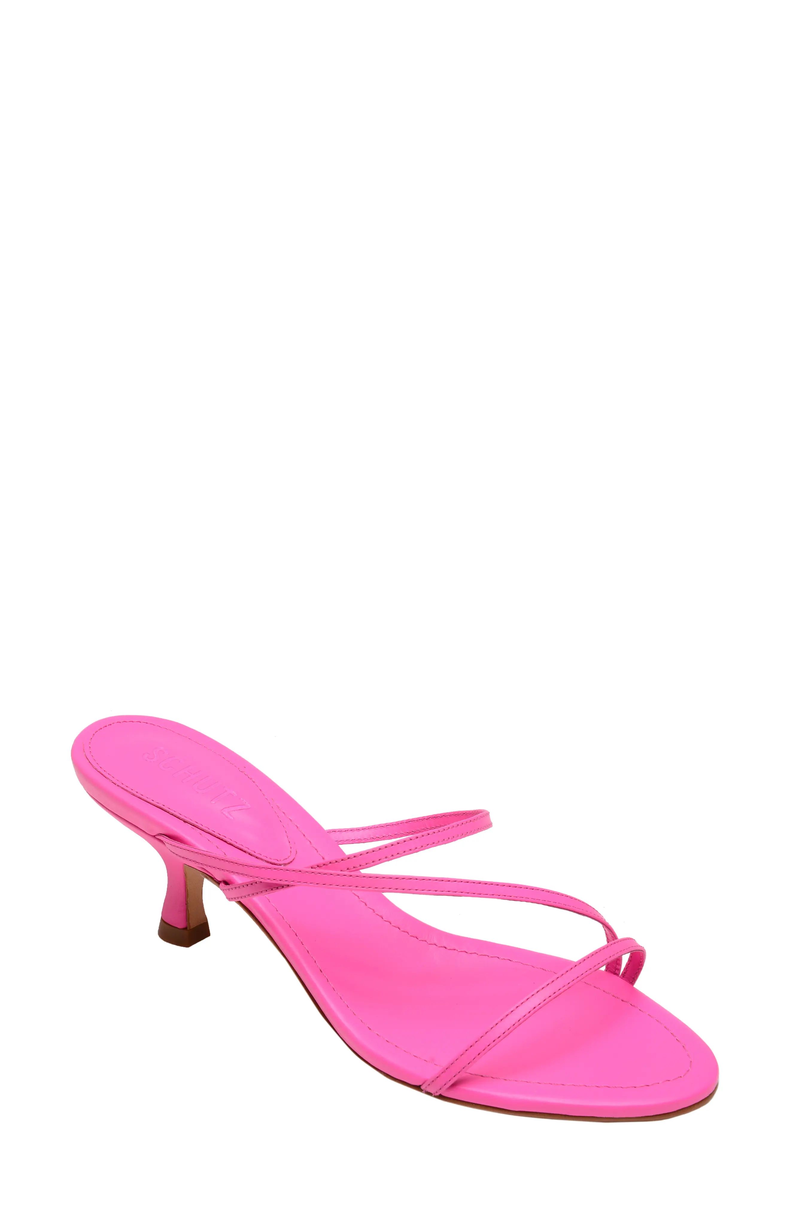 Women's Schutz Evenise Slide Sandal, Size 7.5 M - Pink | Nordstrom