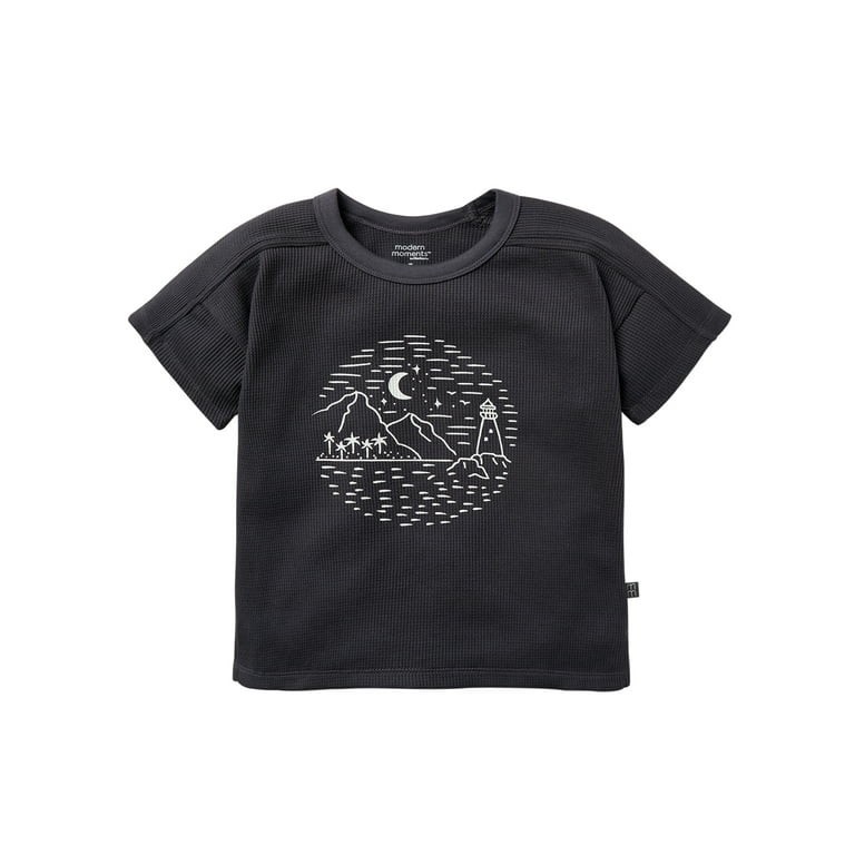 Modern Moments by Gerber Toddler Boy Organic Short Sleeve Oversized T-Shirt, Sizes 12M-5T - Walma... | Walmart (US)