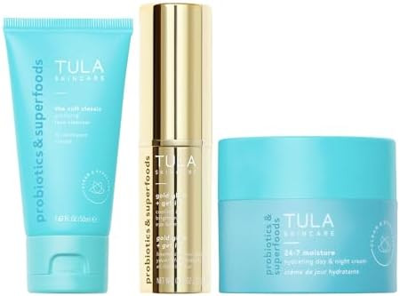TULA Skin Care Greatest Hits Skincare Discovery Kit, Includes Gold Glow & Get It Eye Balm 0.35 oz... | Amazon (US)