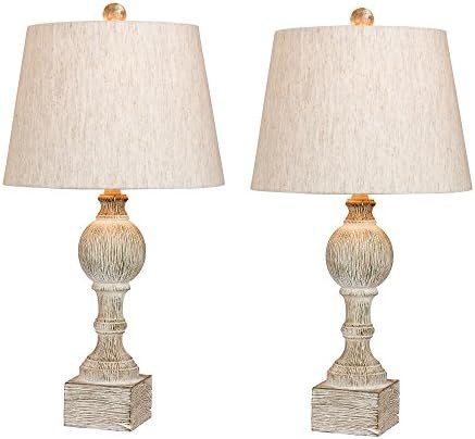 Cory Martin W-6239CAW-2PK Fangio Lighting's #6239CAW-2PK Pair of 26.5 in. Distressed, Sculpted Colum | Amazon (US)