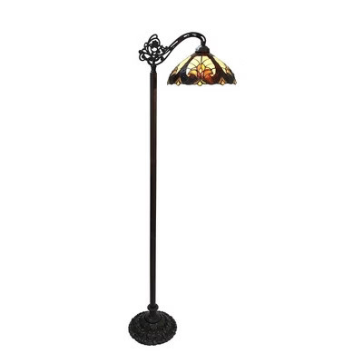 HomeStock Liaison Tiffany-Style 1 Light Victorian Reading Floor Lamp 13" Shade | Target