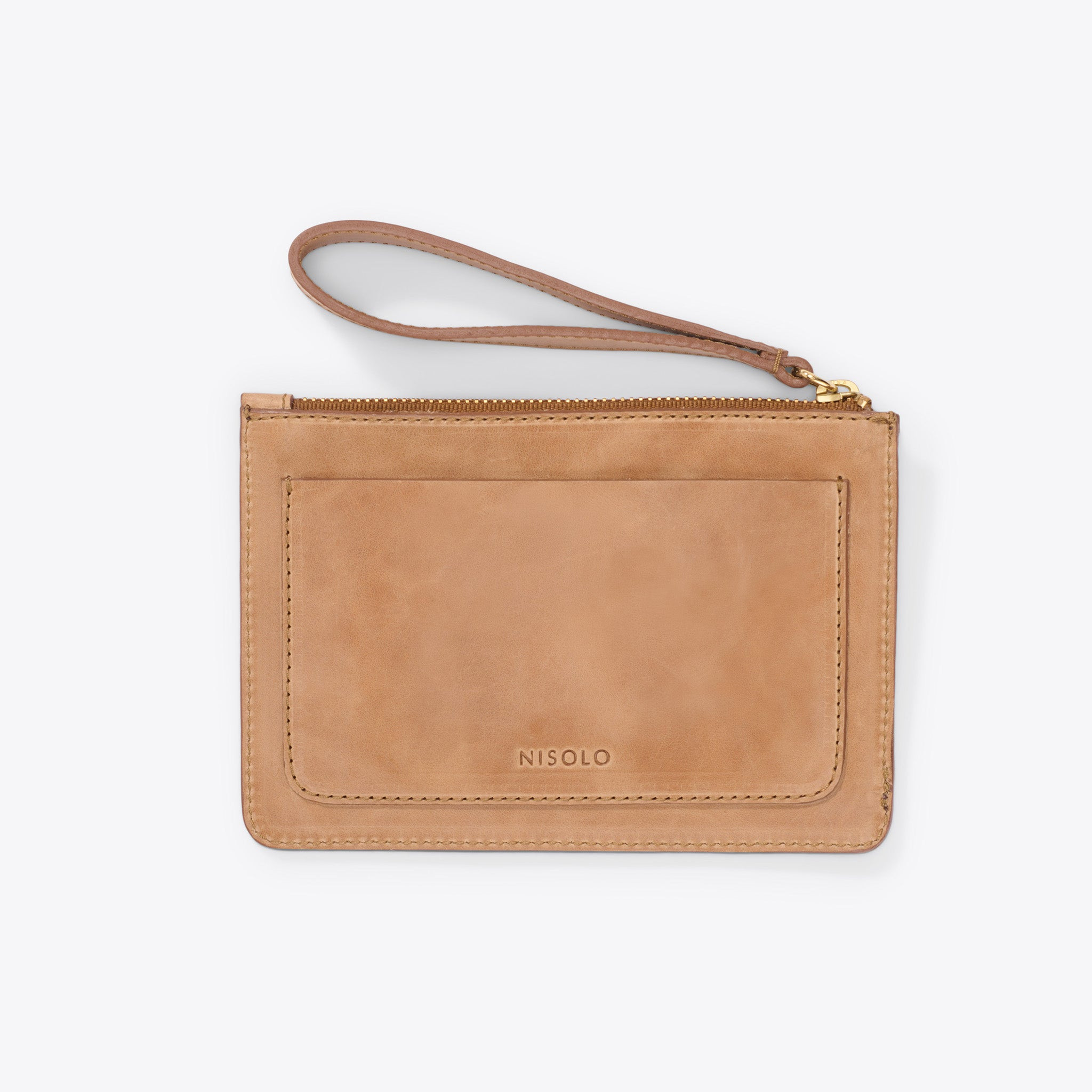 Go-To Wristlet Clutch Almond | Nisolo