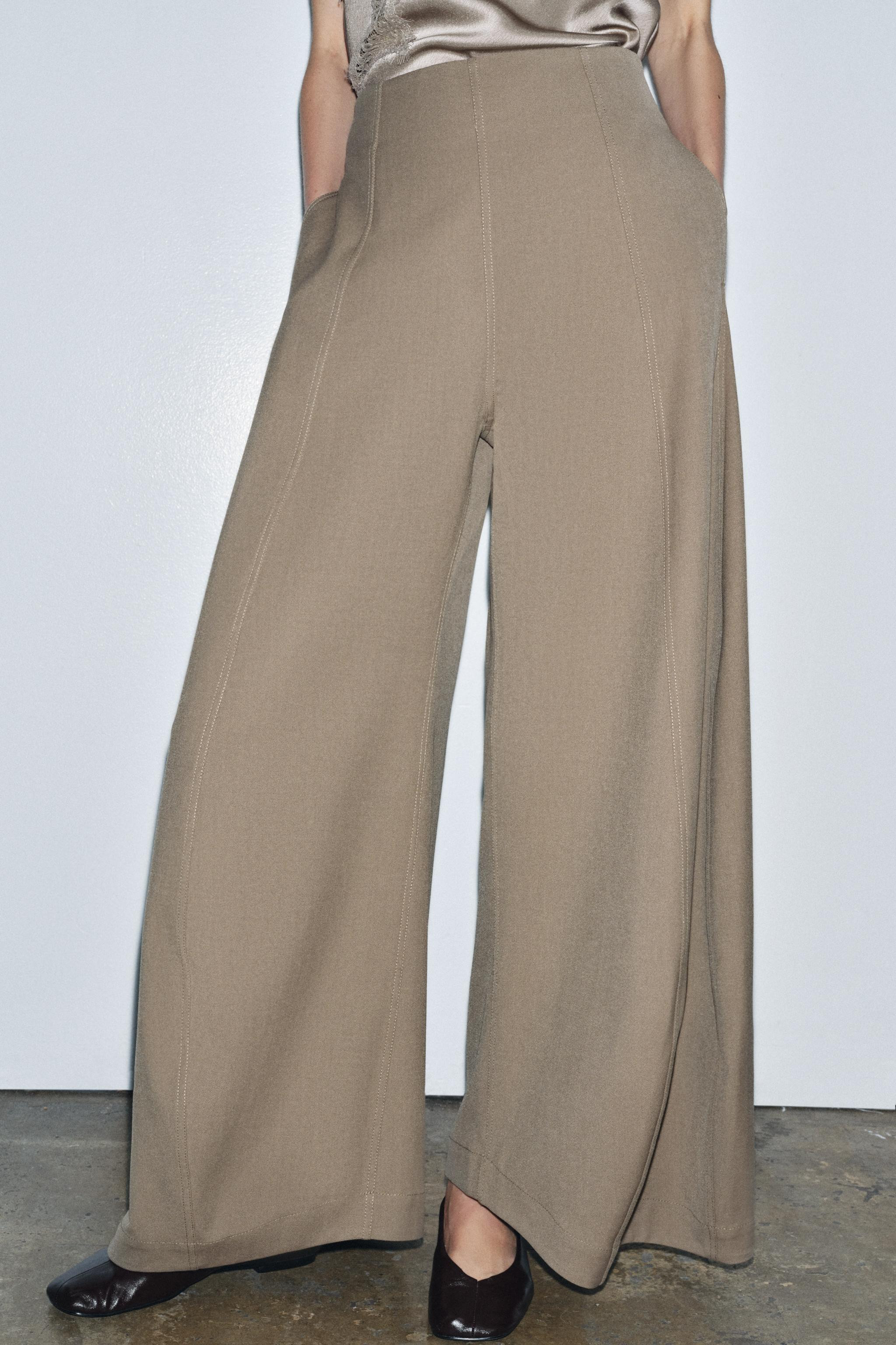 VOLUME WIDE LEG PANTS ZW COLLECTION | Zara US