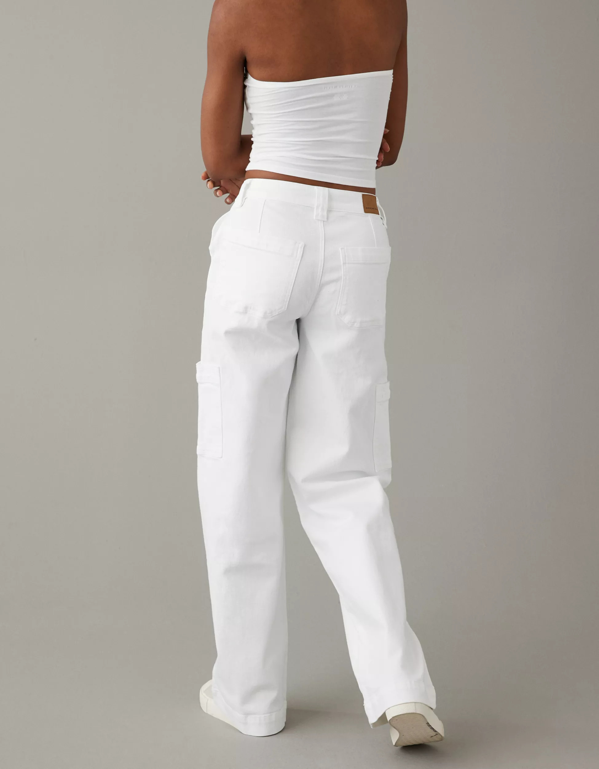 AE Stretch Super High-Waisted Cargo Baggy Wide-Leg Jean | American Eagle Outfitters (US & CA)