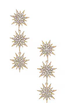 SHASHI Celestial Drop Earrings in Gold from Revolve.com | Revolve Clothing (Global)