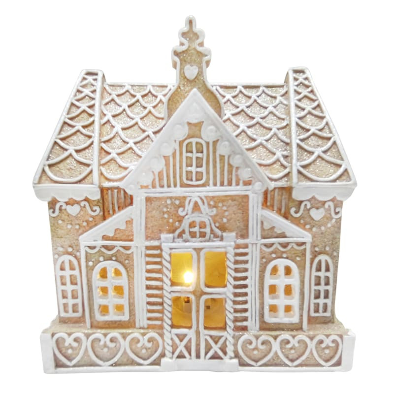 LED Gingerbread House Decor, 6.5" | At Home