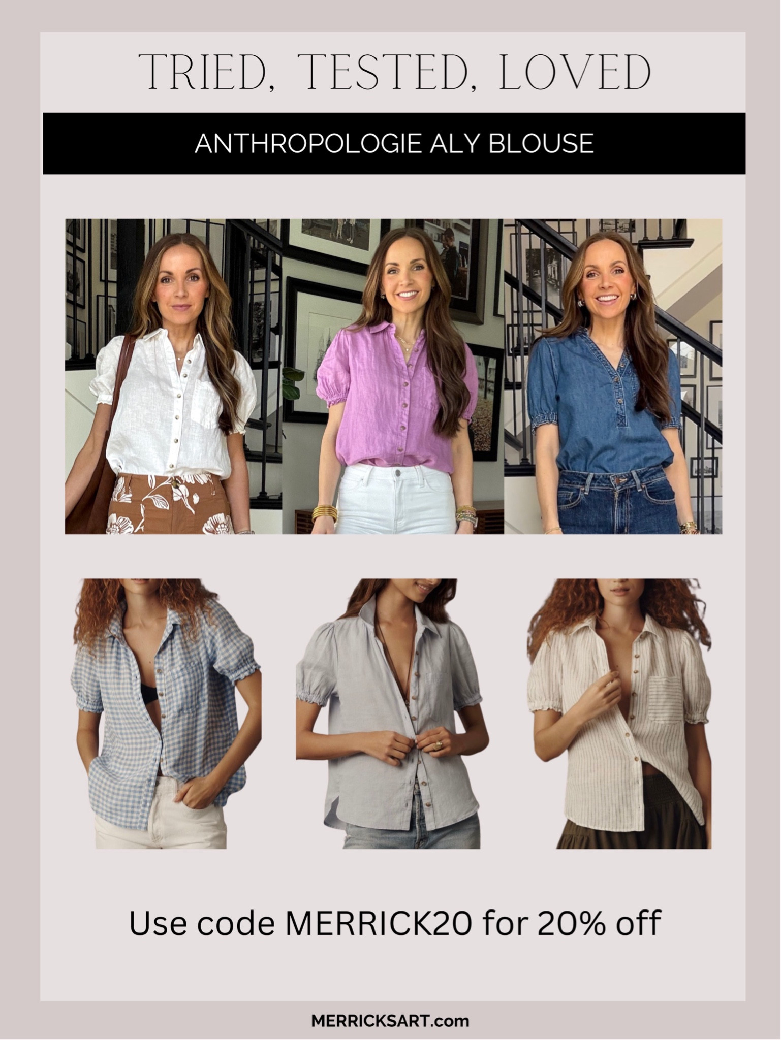 The Anthro blouse I shared this morning has been one of my favorites for the last couple of years. Every year they release a few new versions of it. Here’s what is available now!

#LTKootd #LTKSaleAlert