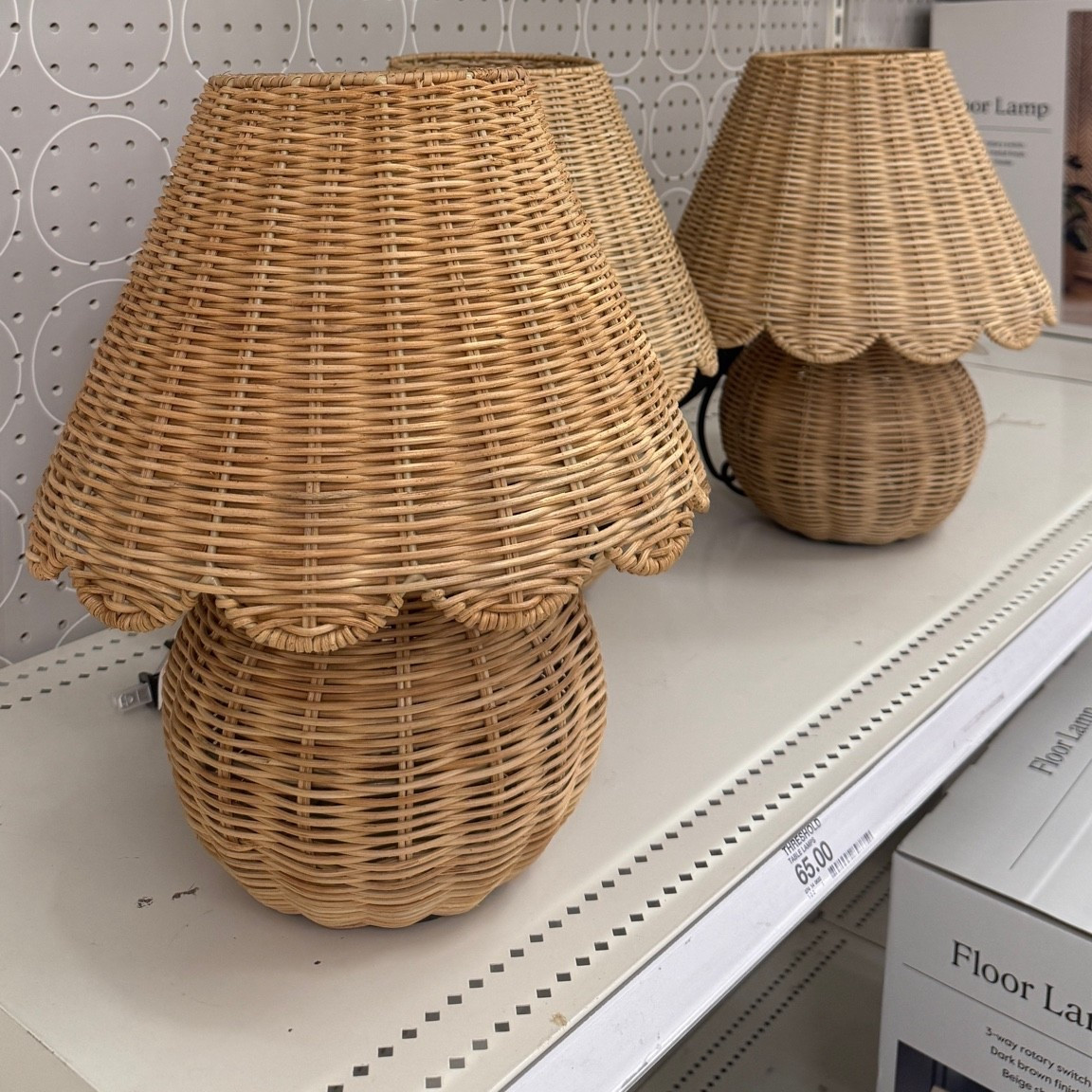 These Target rattan lamps are just as nice in person. Love the cozy cottage feel.

#LTKHome
