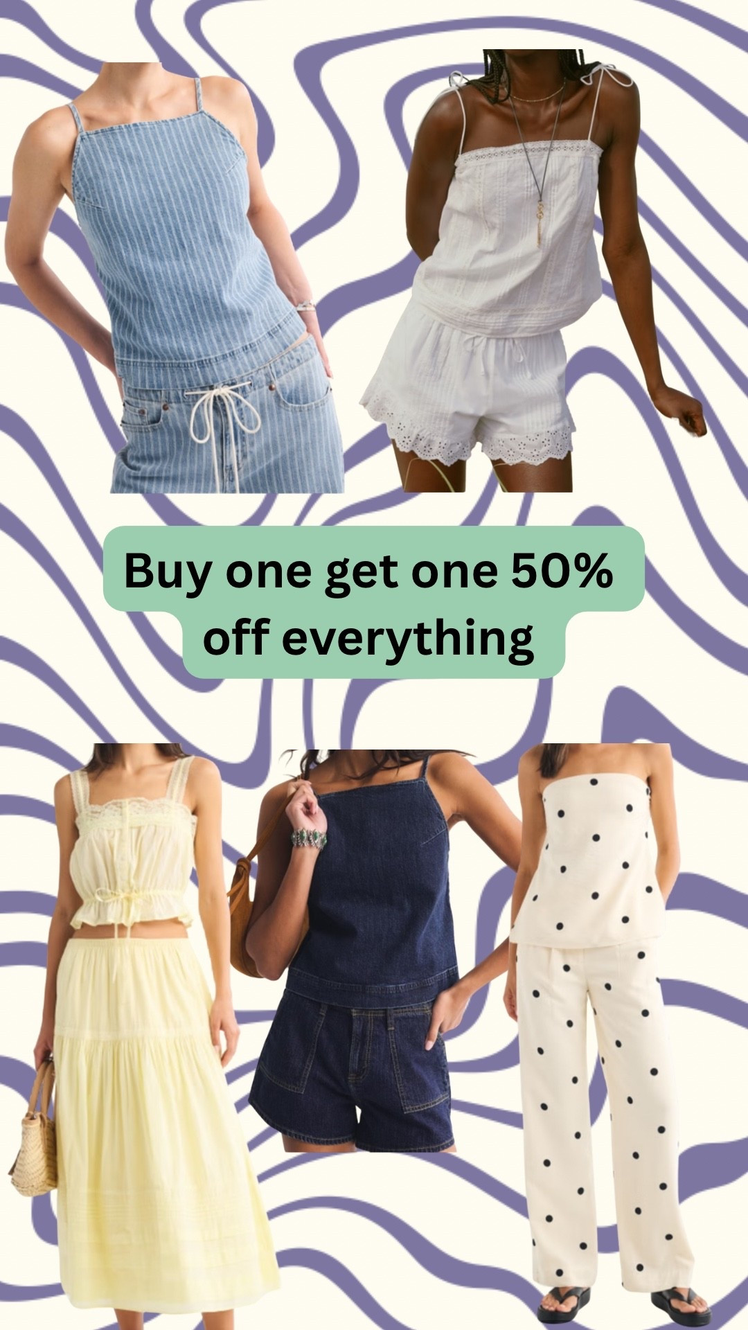 Buy one get one 50% off everything 

#LTKSaleAlert #LTKootd