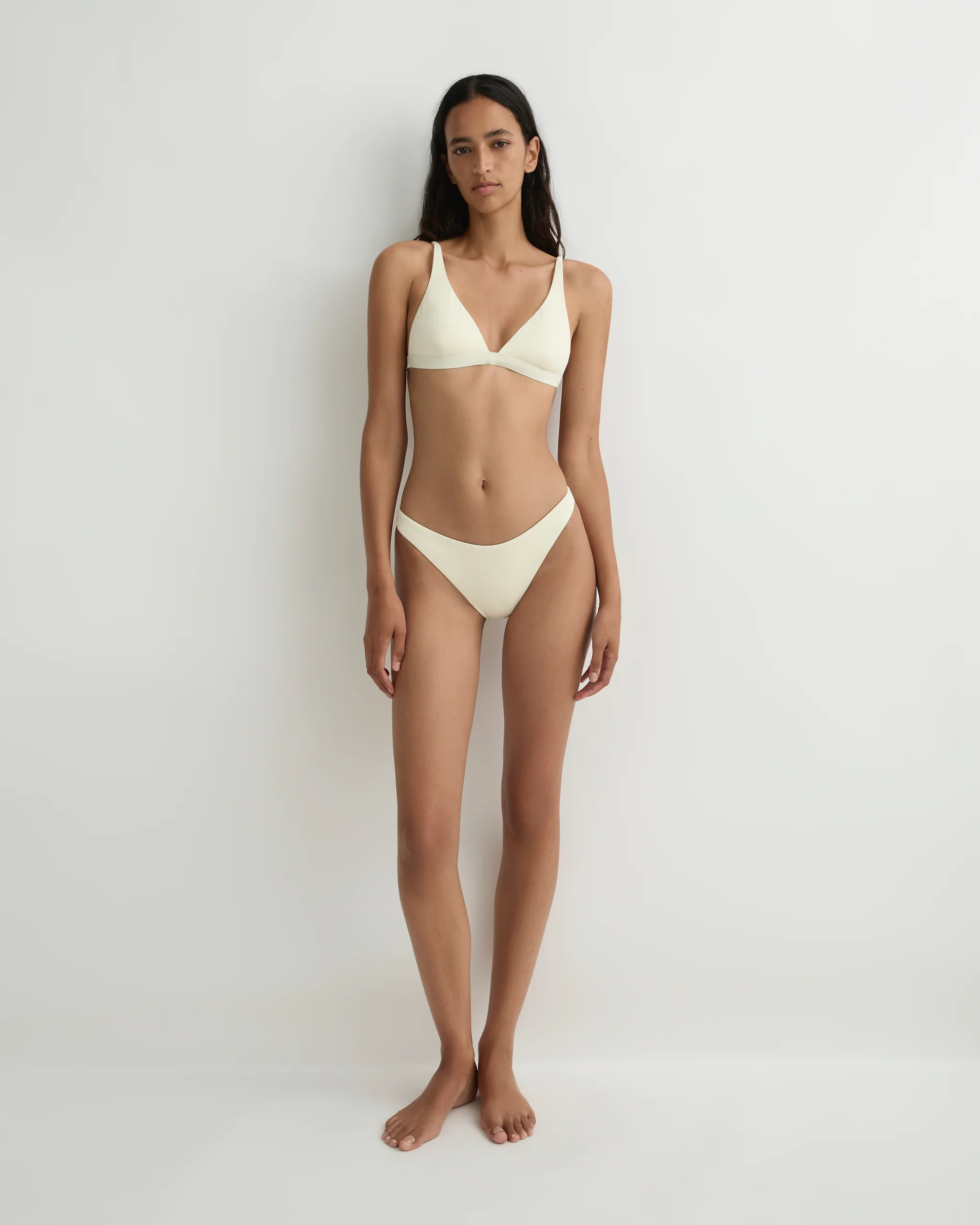 BONDI BORN® | Lana Bikini Top in Porcelain | Designer Swim | BONDI BORN