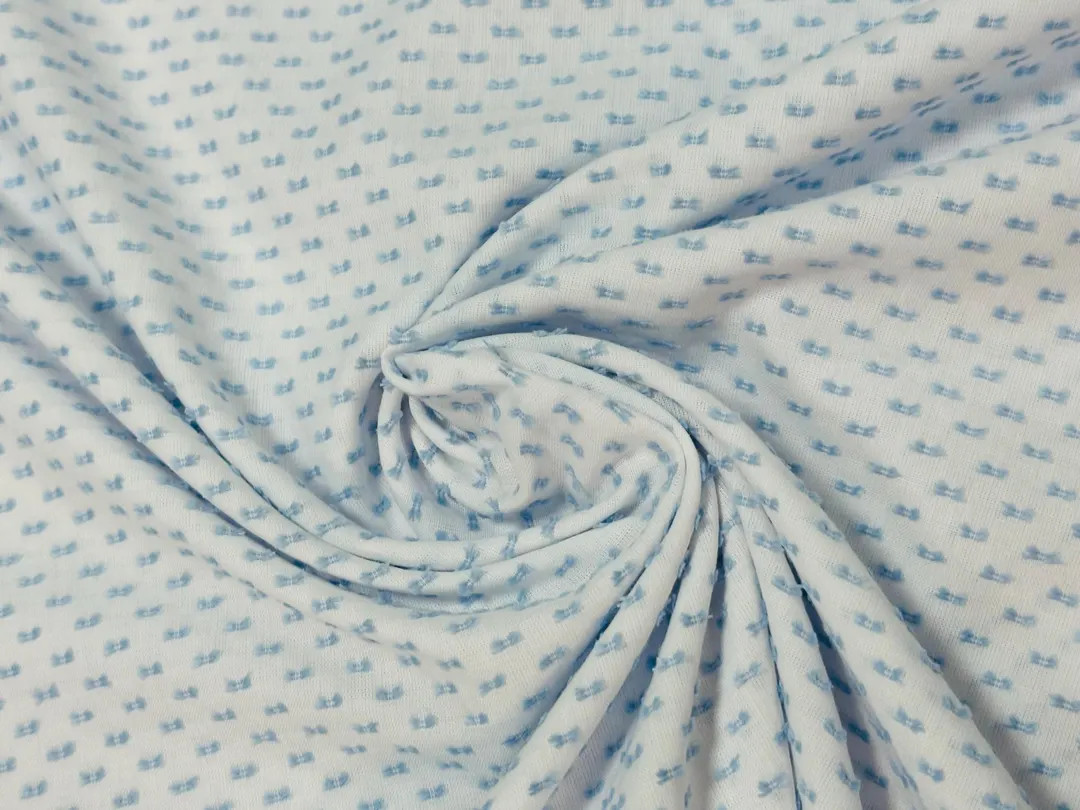 Blue Imperial Poly Cotton Old Fashioned Dotted Swiss - Spechler Vogel Fabric | Etsy (US)