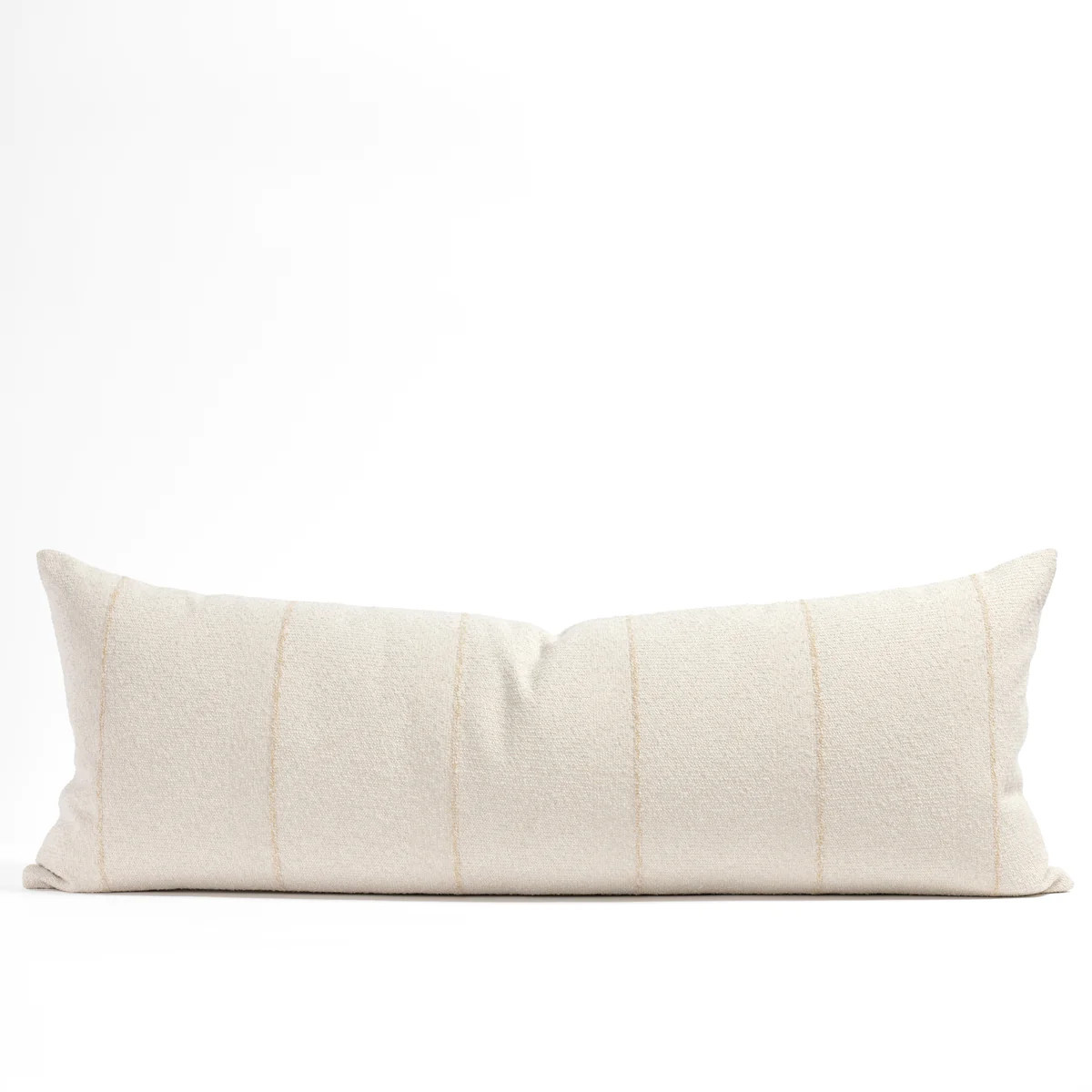 Hartford Stripe 16x42 Bolster Pillow, Linen | Tonic Living