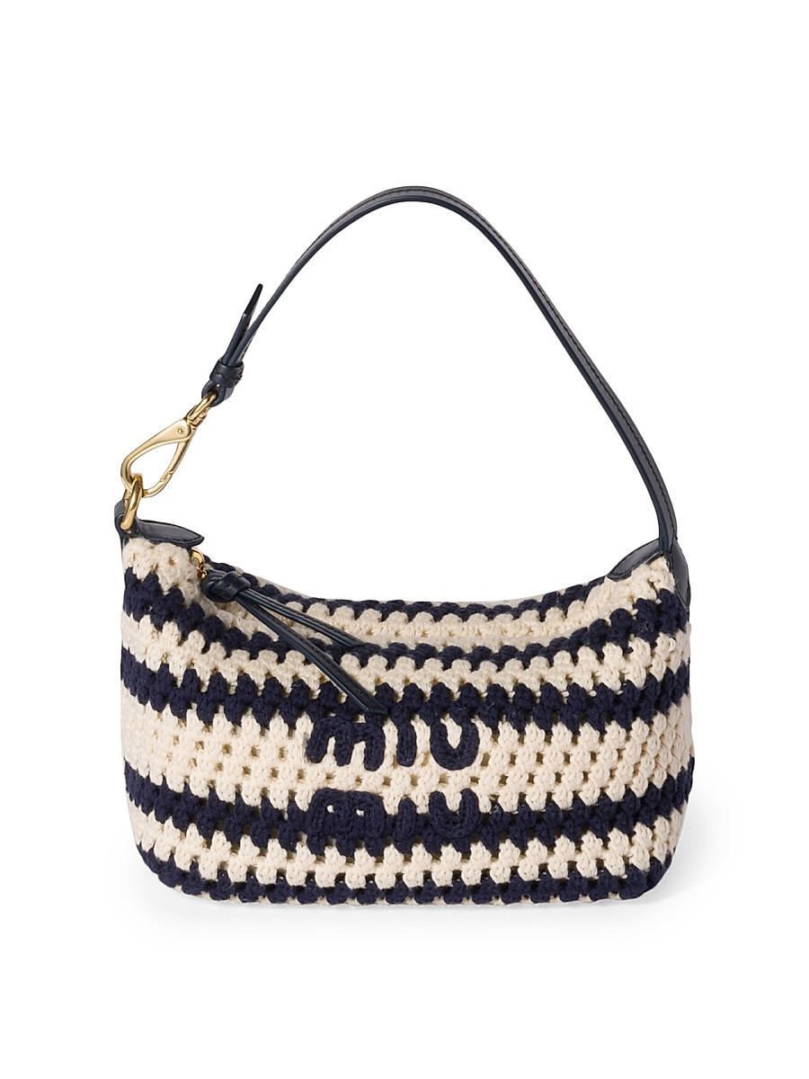 Women's Crochet Shoulder Bag - Blue | Saks Fifth Avenue