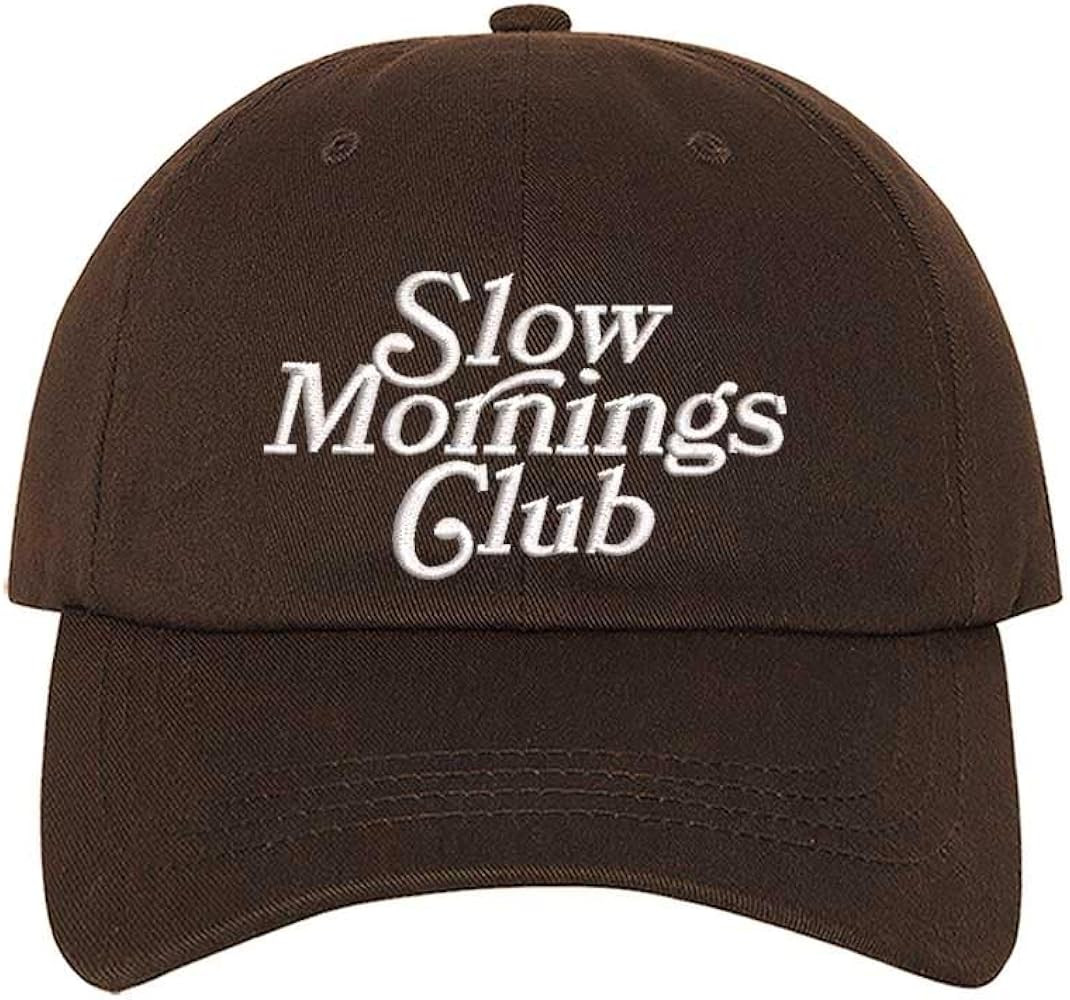 DSY Lifestyle Slow Mornings Club Embroidered Baseball Hat | Amazon (US)
