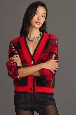English Factory Checked Cardigan Sweater | Anthropologie (US)
