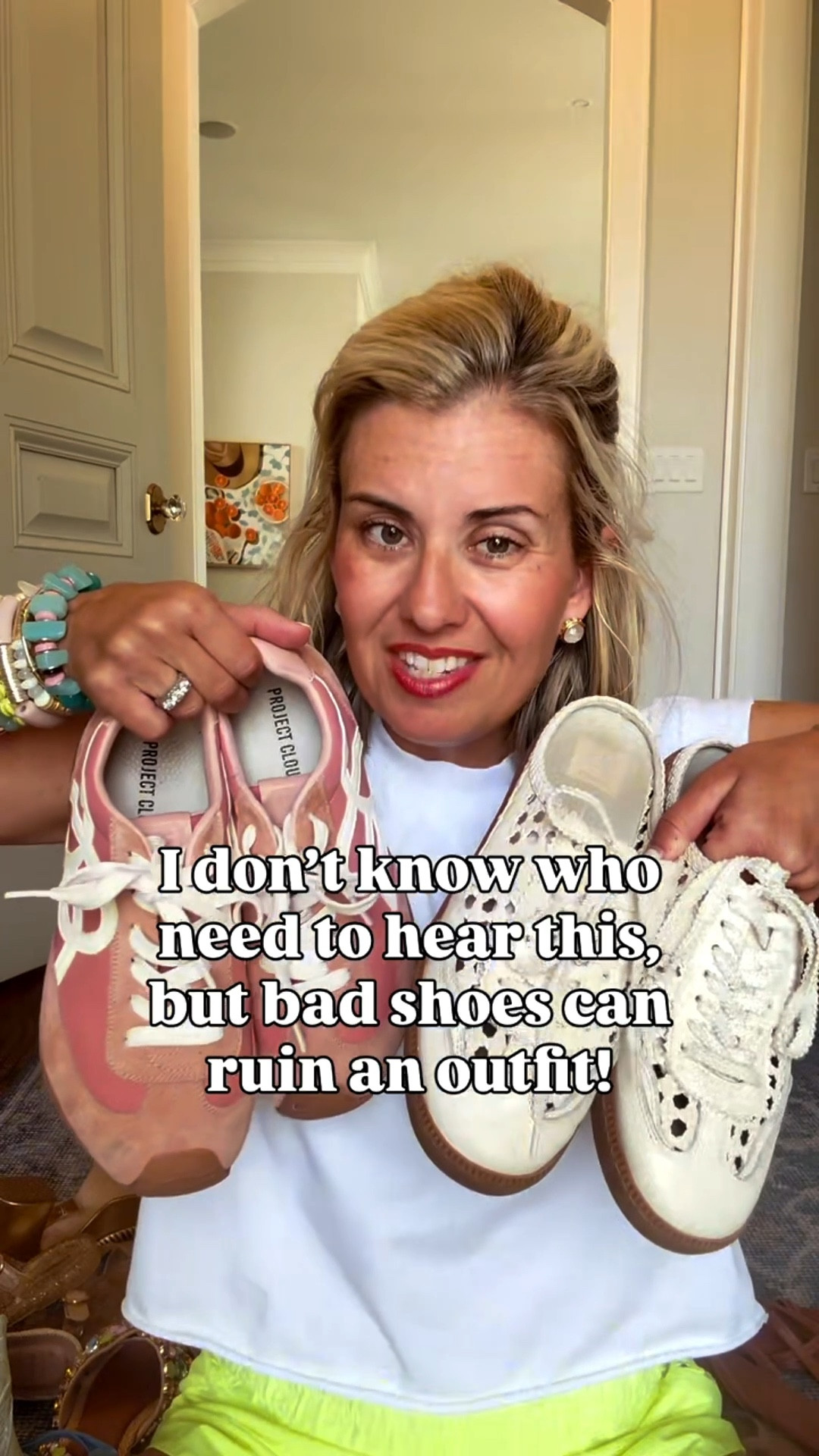 Spring shoe roundup!! Yes, a shoe can totally make or break your outfit! I’m showing you my tried & true shoes that I wear on repeat. 
Gucci Sandals - 38.5 (I size up 1/2)
Mary Jane’s - 7 (I always size 1 down)
Bling Sandals - 7 (I sized 1 down)
Pink Flats - 7.5 (1/2 size down)
I am a true size 8 or 38. I wear an 8 in the others shown. 


#LTKmomlife #LTKOver40 #LTKdayinmylife