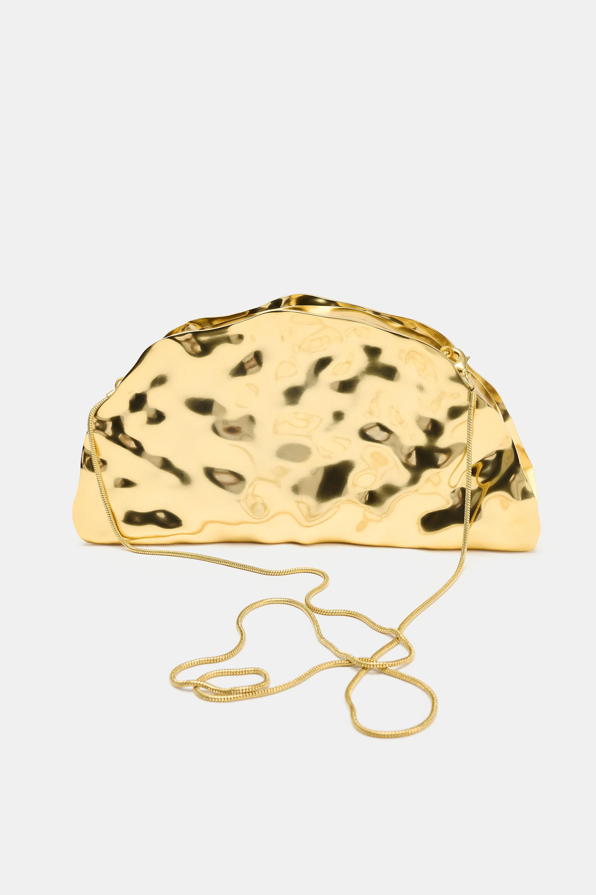 METALLIC HARD CLUTCH | Zara US