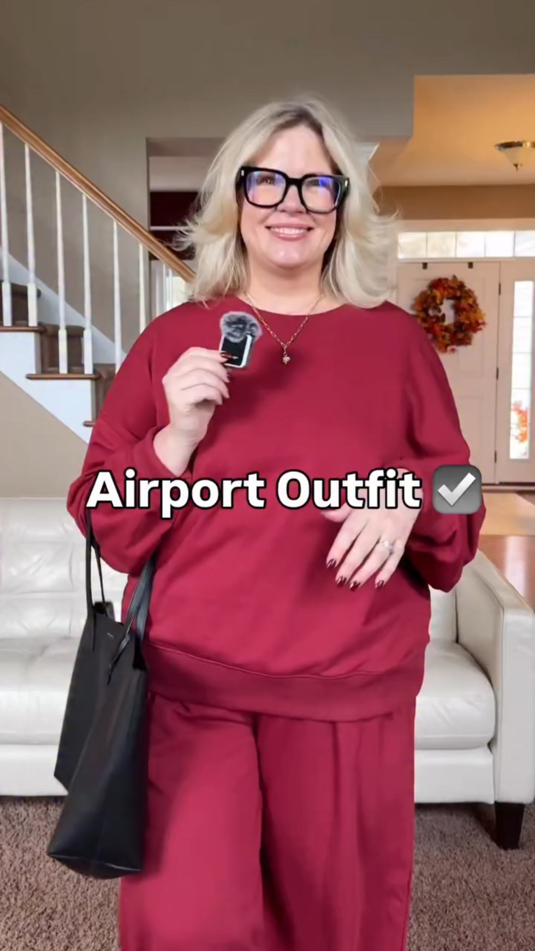 Remember the days when you actually had to dress UP to fly?  Those days are long gone!  Comment “outfit” below if you’d like the links via DM!  #midsizefashion #curvyfashion #over50fashion #over40style #over30style #curvy #midsizestyle