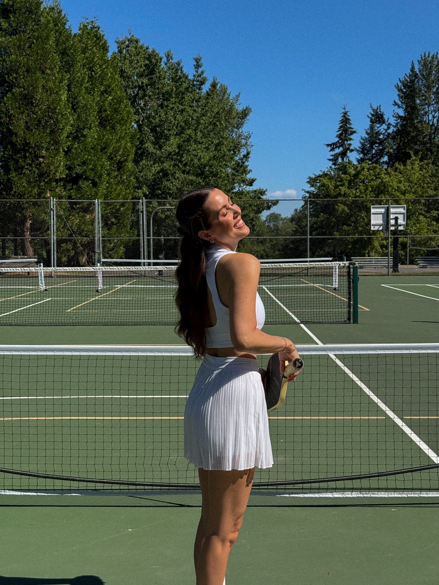 Officially found my new summer hobby 🏓🤍 We tried pickleball for the first time and had way too much fun. Obviously had to dress the part. @lululemon #lululemoncreator #ad

lululemon, lululemon tennis outfit, pickleball outfit, tennis skirt, tennis top, white tennis outfit, women's activewear, summer activewear, pickleball style, tennis style, summer outfit, athleisure, weekend outfit, sporty outfit, court style

#LTKSeasonal #LTKActive #LTKdayinmylife