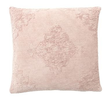 Maddie Textured Pillow Cover, 22"", Mauve | Pottery Barn (US)