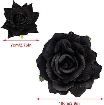 Rose Hair Clip Flower Hairpin Rose Brooch Floral Clips, 4 Pcs Fabric Rose Flowers Hair Clips Mexi... | Amazon (US)