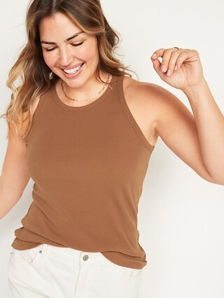 Slim-Fit Rib-Knit Tank Top for Women | Old Navy (US)