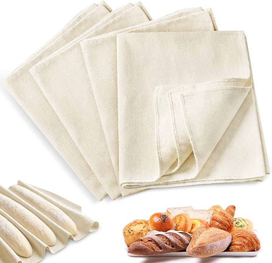 4Pcs Tea Towels for Baking Sourdough, 17.7 x 29.5 Inches | Amazon (US)
