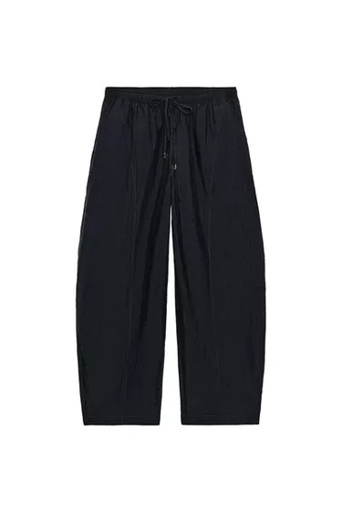 BARREL TROUSERS WITH ELASTICATED WAIST | Zara UK