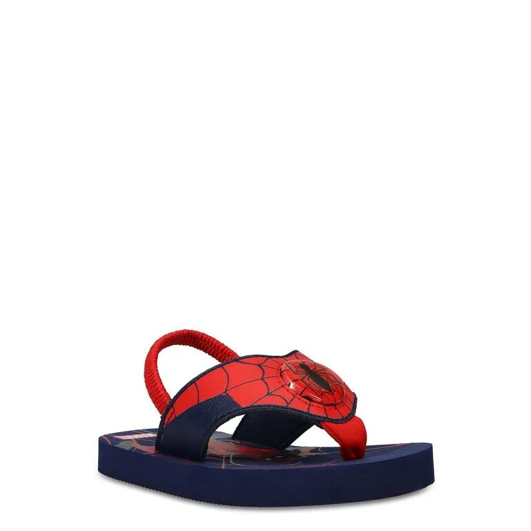 Spiderman by Marvel Toddler Boys’ Beach Flip Flops Dual Sizes 5-12, Medium Width | Walmart (US)