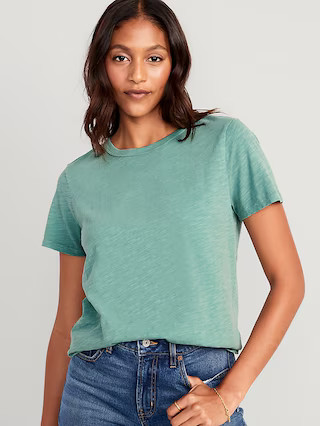 EveryWear Crew-Neck Slub-Knit T-Shirt | Old Navy (US)