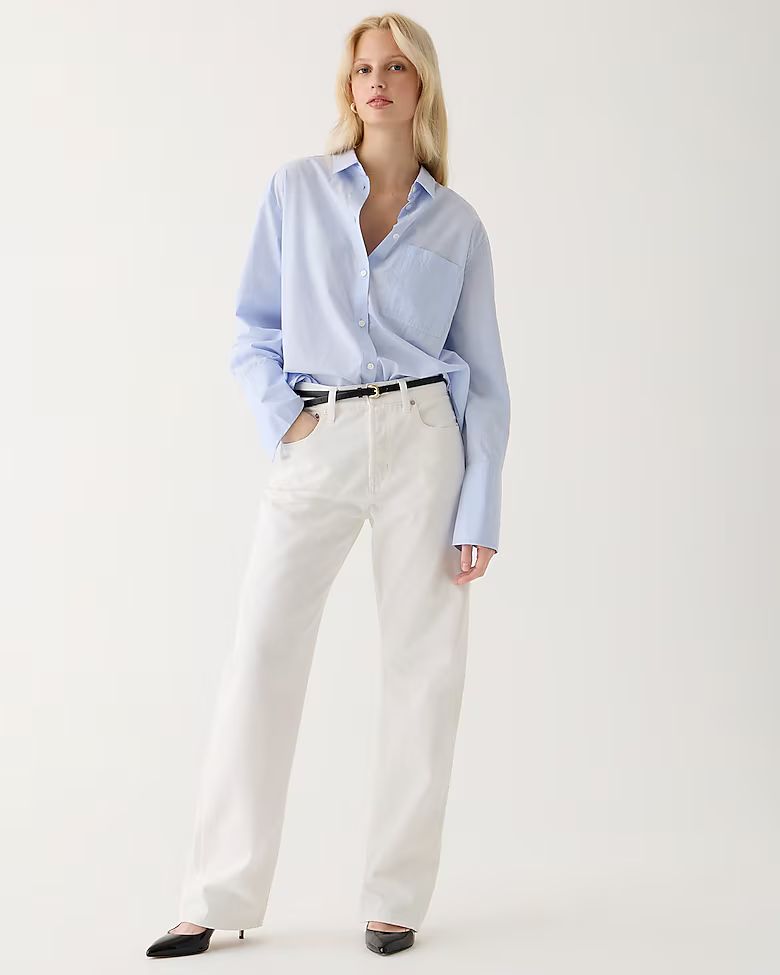 Point Sur loose straight jean in white | J.Crew US