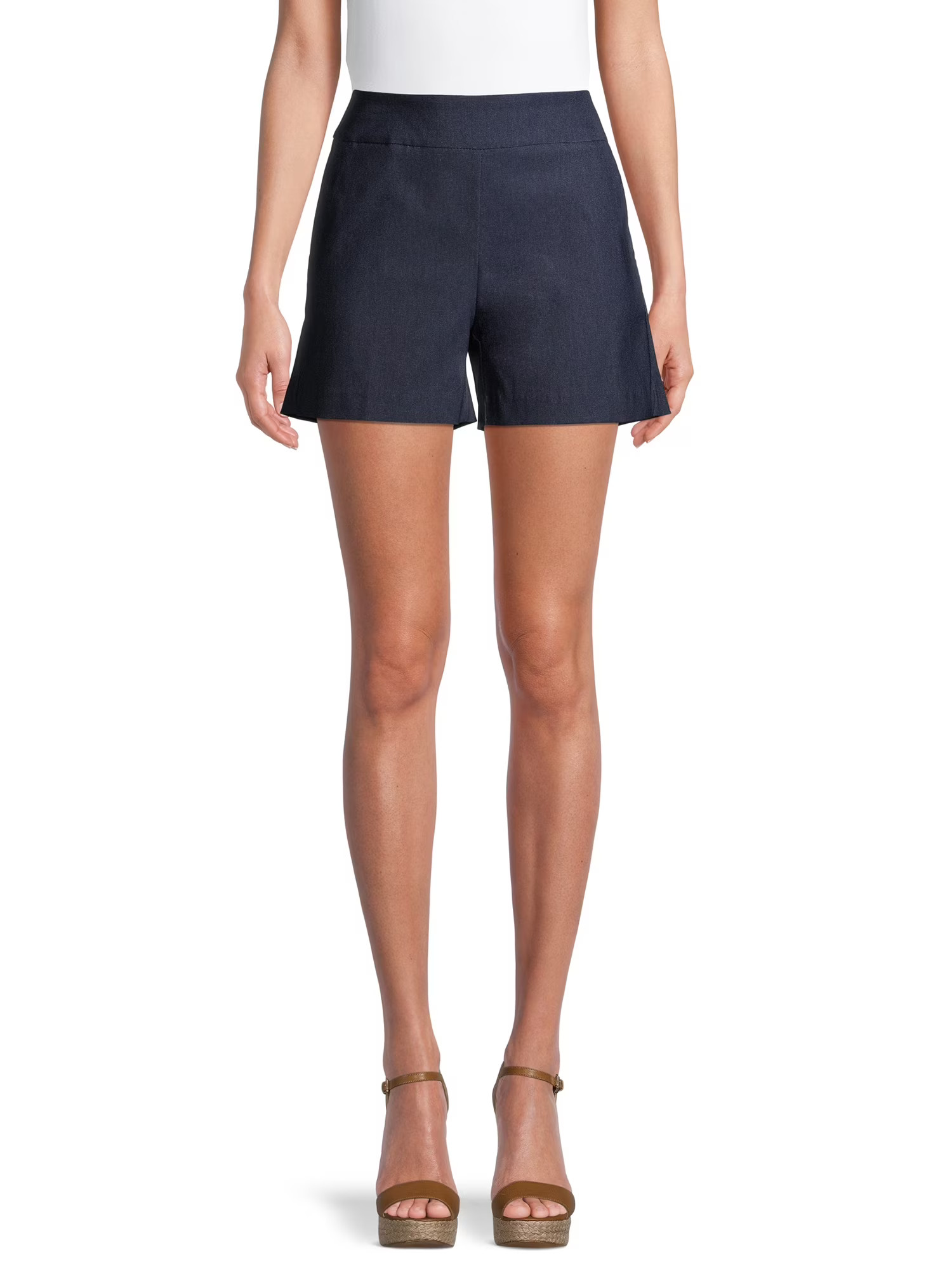 Time and Tru Women's Millennium 4'' Pull-On Shorts | Walmart (US)