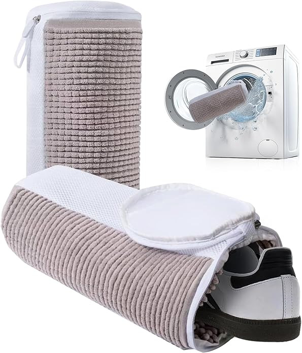 Premium Shoe Washing Machine Bag 2Pcs Reusable Laundry Wrap for Washer and Dryer With Durable Zip... | Amazon (US)