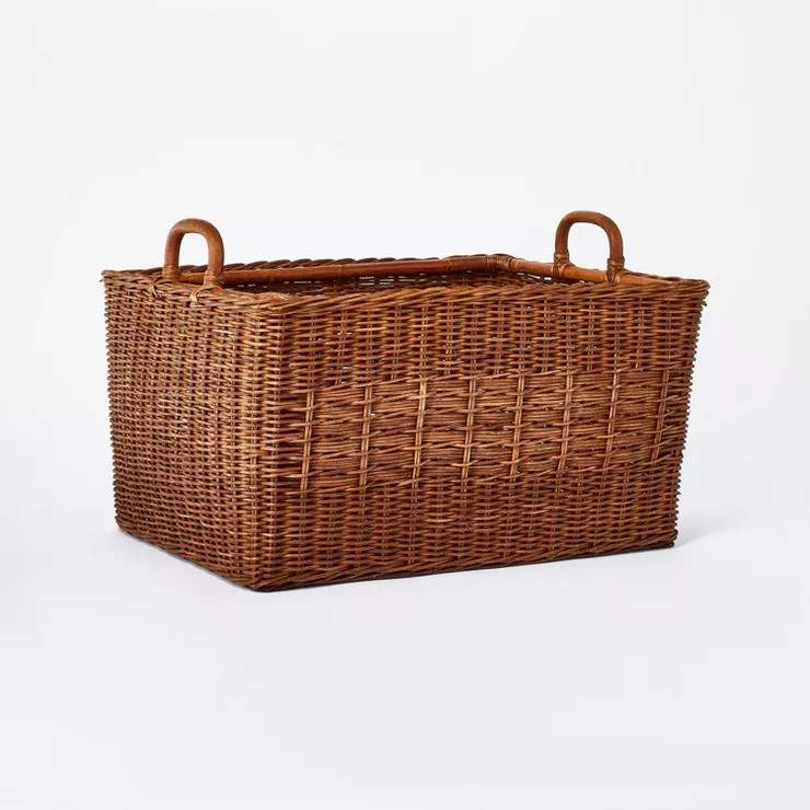 Rattan Rectangle Basket - Threshold™ designed with Studio McGee | Target