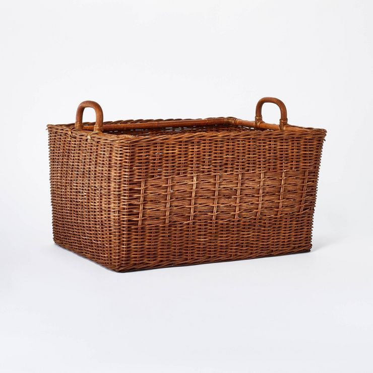 Rattan Rectangle Basket - Threshold&#8482; designed with Studio McGee | Target