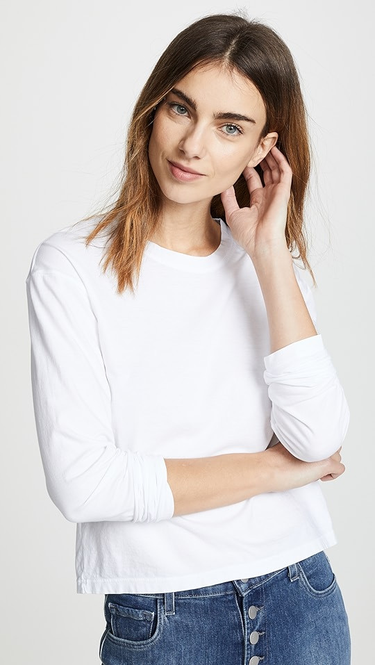 James Perse Vintage Boxy Long Sleeve Tee | SHOPBOP | Shopbop