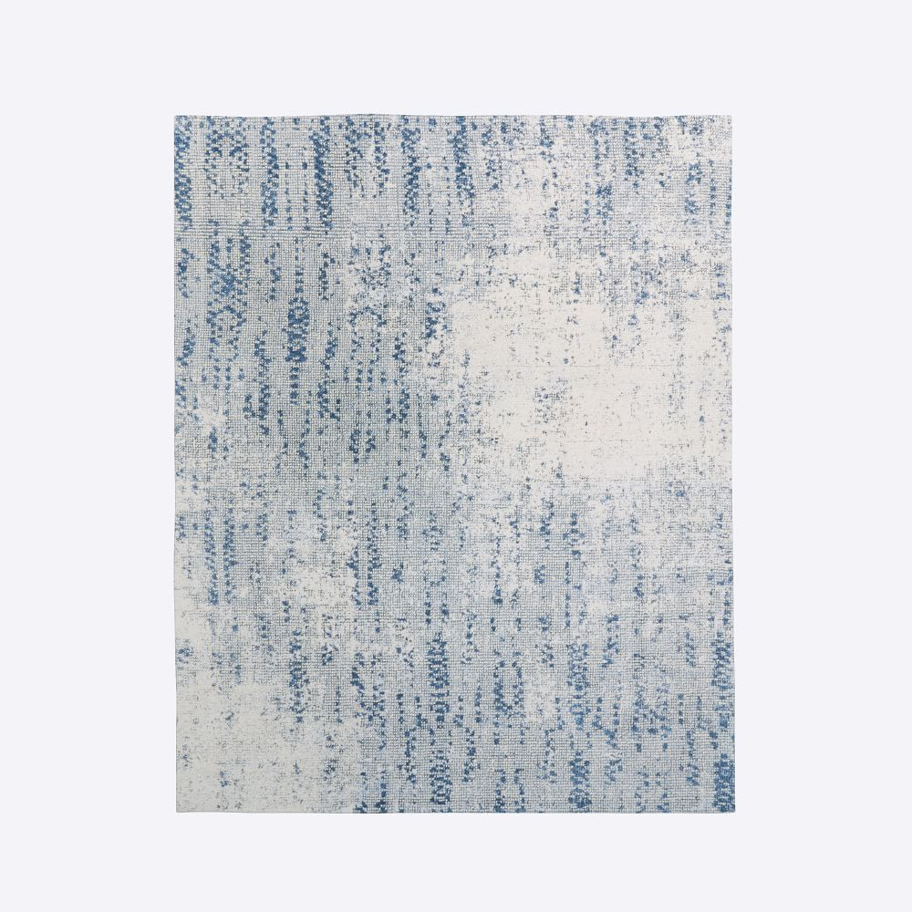 Distressed Foliage Rug, 8x10, Moonstone | West Elm (US)