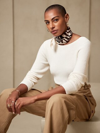 V-Back Pullover Sweater | Banana Republic Factory