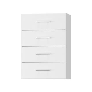 19.5 in W White Modular Closet System 4-Drawer Storage Cabinet | The Home Depot