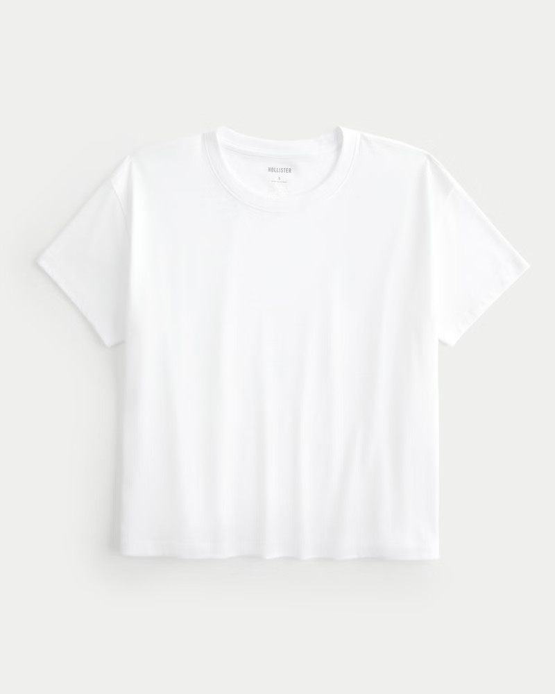Women's Easy Cotton Crew T-Shirt from Hollister | Hollister (US)