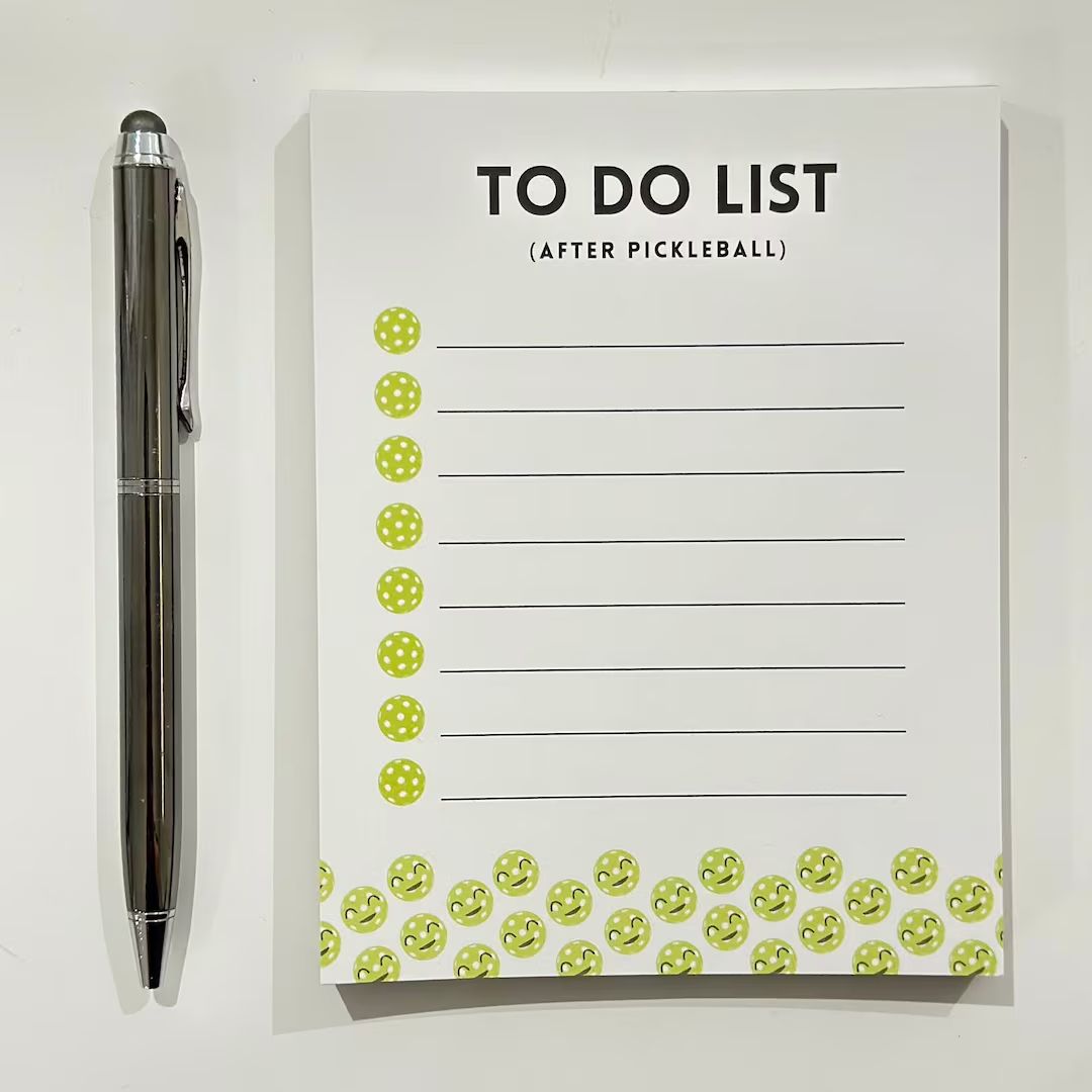 Pickleball Notepad to Do List Things to Do After Pickleball - Etsy | Etsy (US)