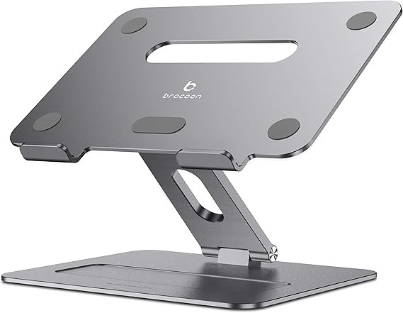 brocoon Laptop Stand, Adjustable Laptop Stand for Desk, Ergonomic Aluminum MacBook Stand with Hea... | Amazon (US)