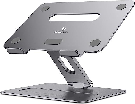 brocoon Laptop Stand, Adjustable Laptop Stand for Desk, Ergonomic Aluminum MacBook Stand with Hea... | Amazon (US)