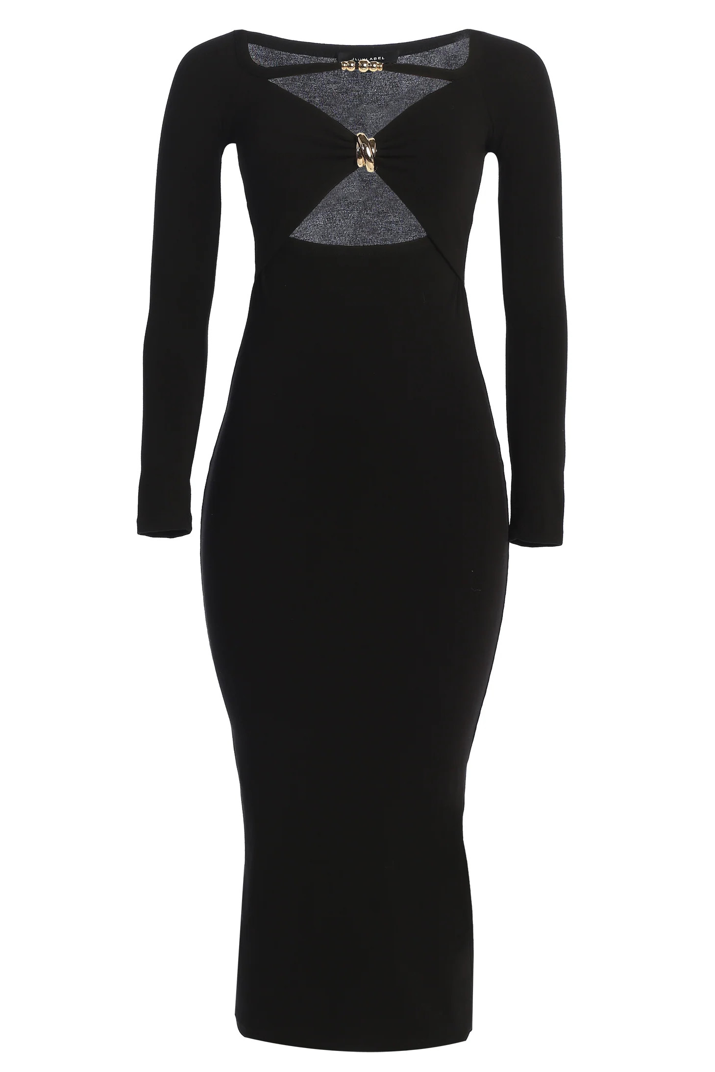 Black Off Shoulder Cutout Dress | JLUXLABEL