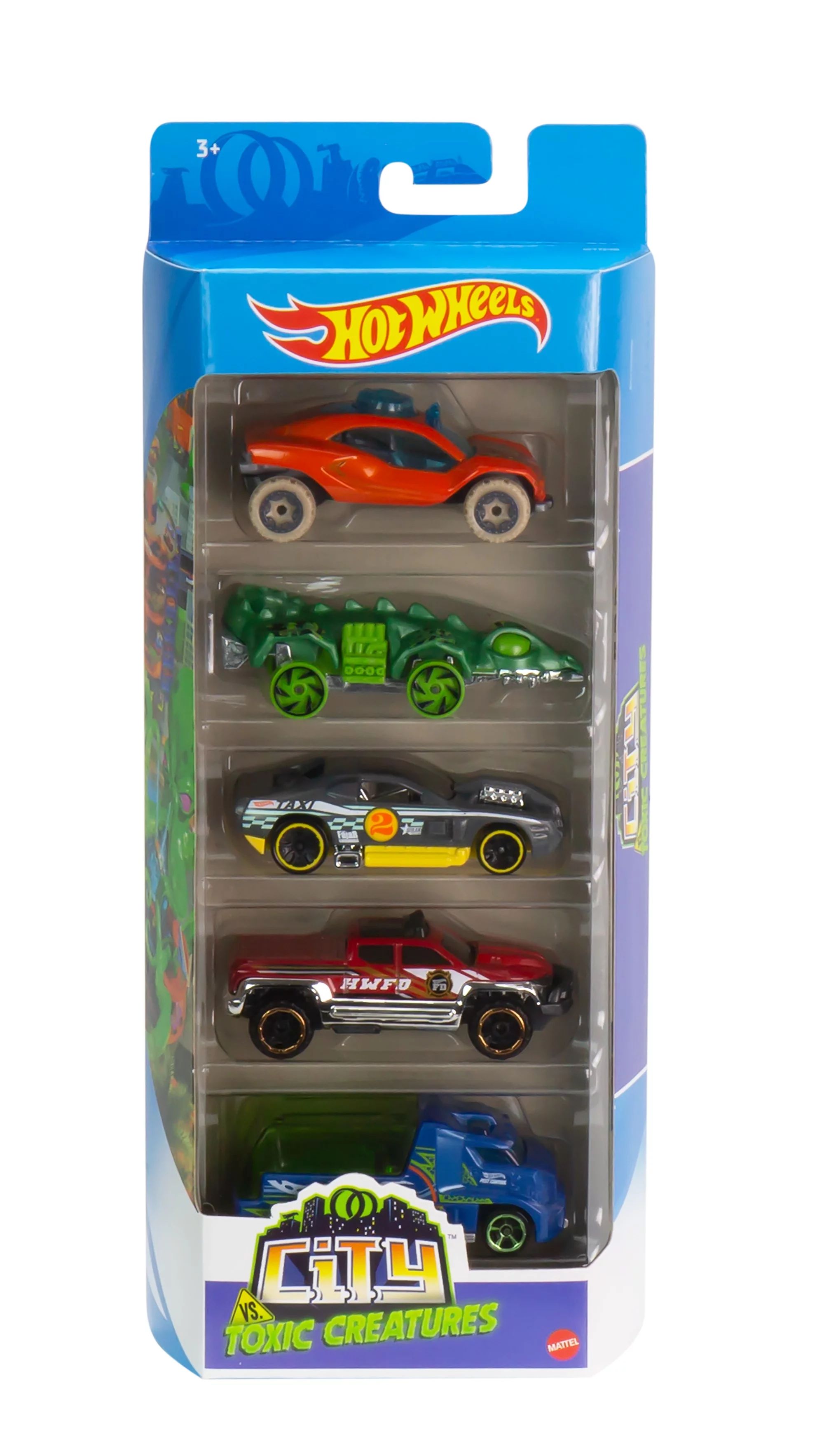 Hot Wheels 5-Car Pack of 1:64 Scale Vehicles for Kids & Collectors (Styles May Vary) - Walmart.co... | Walmart (US)