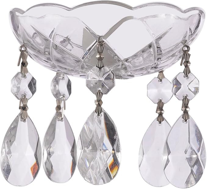 Asfour Crystal Chandlier Bobeche, 30% Lead Crystal Bobeche Candle Drip Protector for Candlesticks... | Amazon (US)