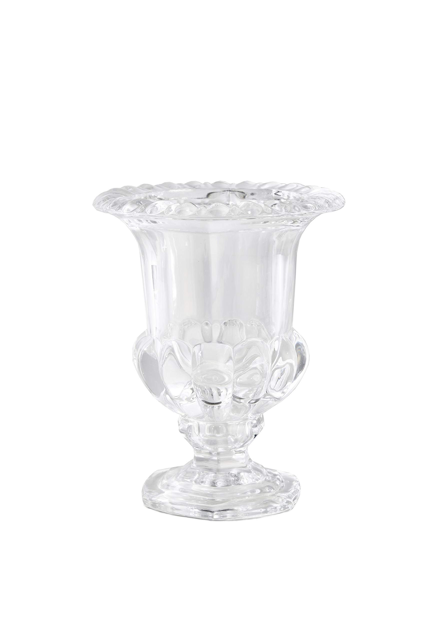 Serene Spaces Living Decorative Large Glass Urn, Centerpiece Vase for Wedding, Event, Measures 9" Tall and 7" Diameter | Amazon (US)